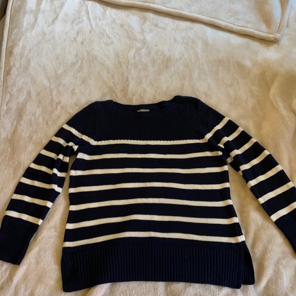 Blue and white striped sweater - Picture 1 of 3